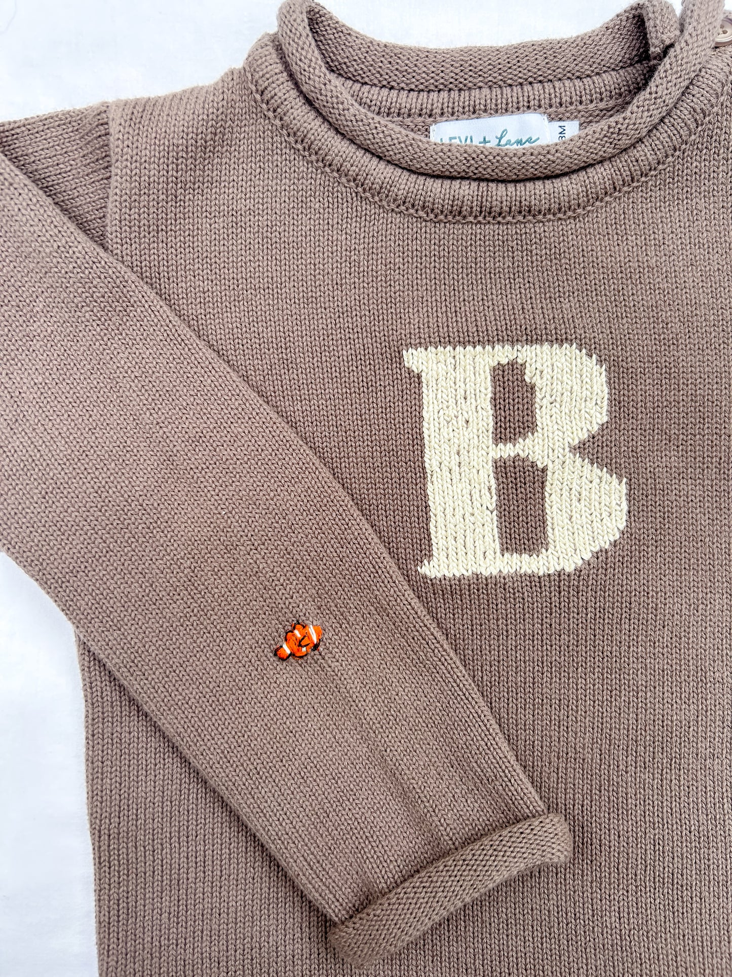 Teeny Tiny Favorite Thing Letter Sweater