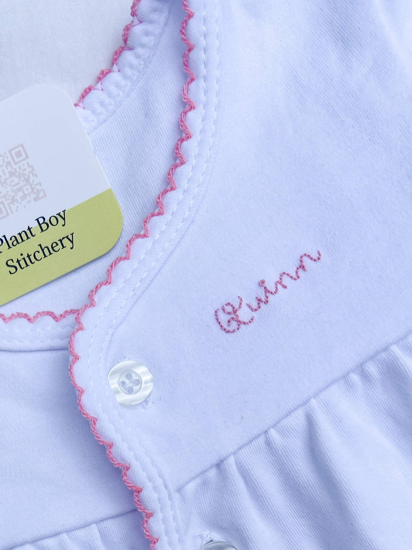 The Oakes and Nicole Diaper Set name addition