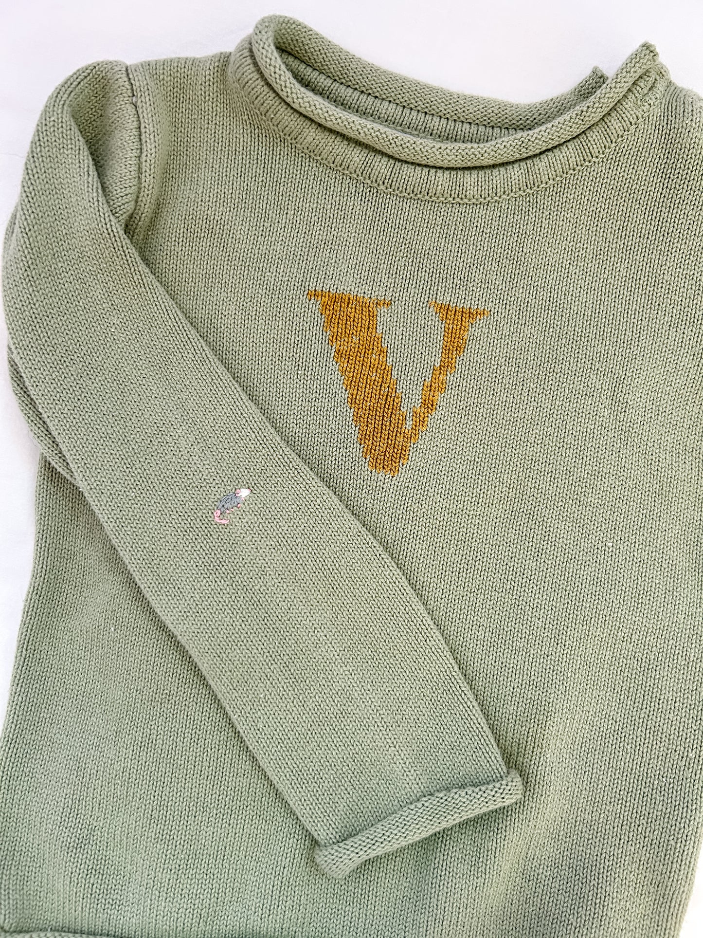 Teeny Tiny Favorite Thing Letter Sweater